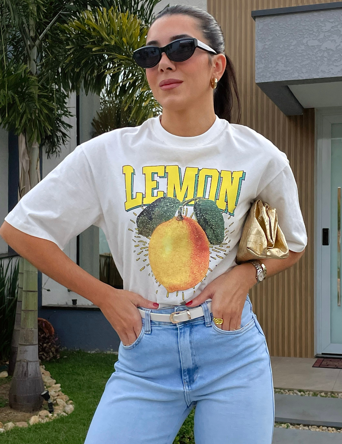 T-Shirt Lemon Branco